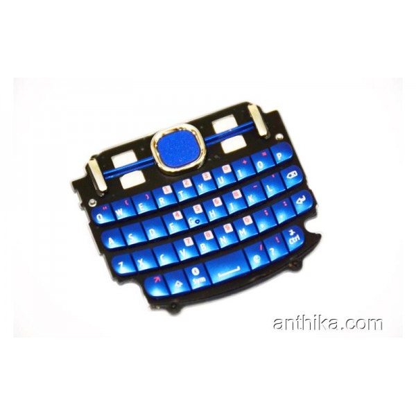 Nokia Asha 200 201 Tuş Orjinal Keypad Blue New
