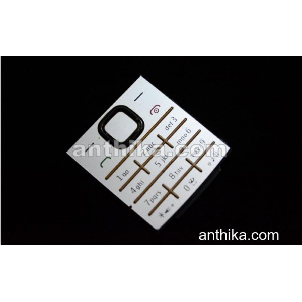 Nokia X2 X2-00 Tuş Original Keypad Silver Used
