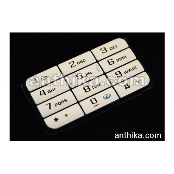 Nokia 3250 Tuş Original Numeric Keypad Silver New...