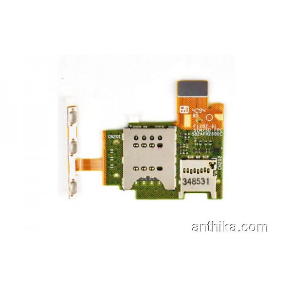 Sony Xperia J ST26 Sim Memory Kart Flex On Off Pow...