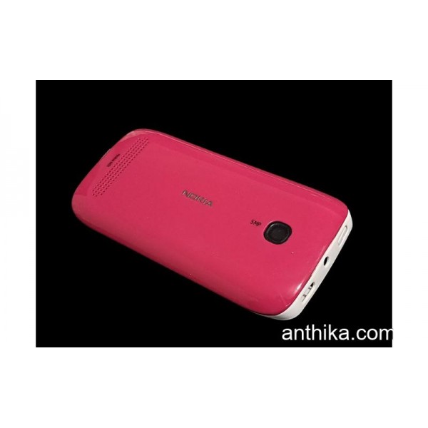 Nokia Lumia 603 Kapak Kasa Tuş Full Housing White Pink New