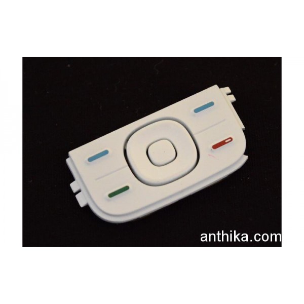 Nokia 5200 Tuş Original Functional Keymat White N...