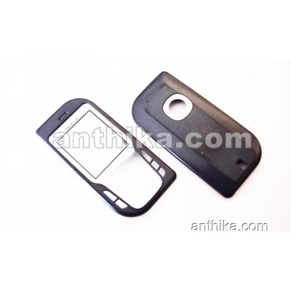 Nokia 6670 Kapak Set Original Xpress on Cover Navy...