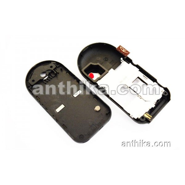 Nokia 7373 Kasa Ayna Original Middle Cover B-Cover Deko Plate Black New