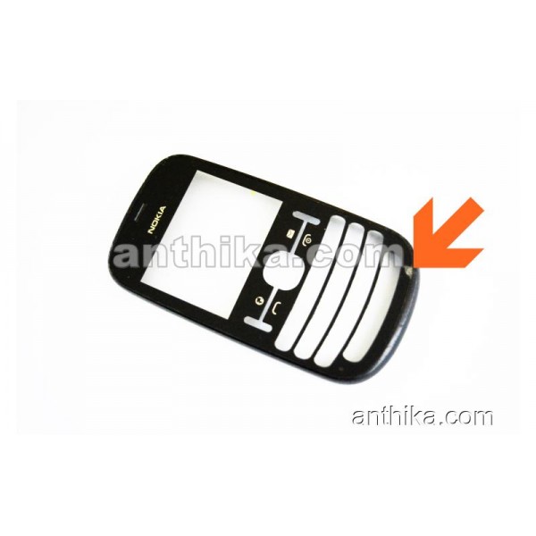 Nokia Asha 200 201 Kapak Original Front Cover Blac...