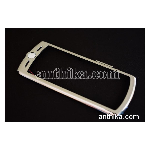 Motorola L7 Kapak Original Front Cover Silver New