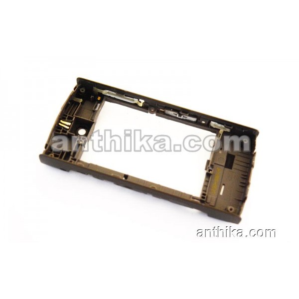 Nokia 5250 Kasa Kapak Original Middle Cover B-Cover Grey New Condition