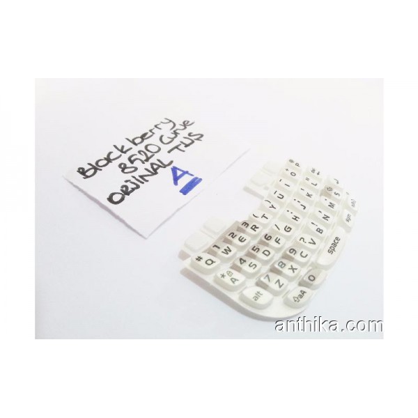 Blackberry 8520 Curve Tuş Orjinal Keypad White