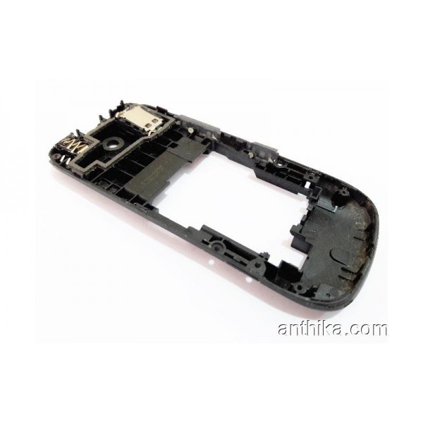 Nokia 202 Asha Orta Kasa Buzzer Orjinal Middle Black-1