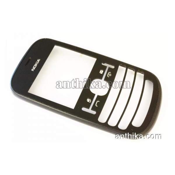 Nokia 200 Asha Kapak Orjinal Front Cover Black Use...