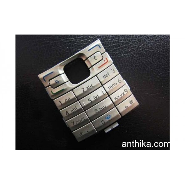 Nokia E50 Tuş Original Keypad Silver New 9799692