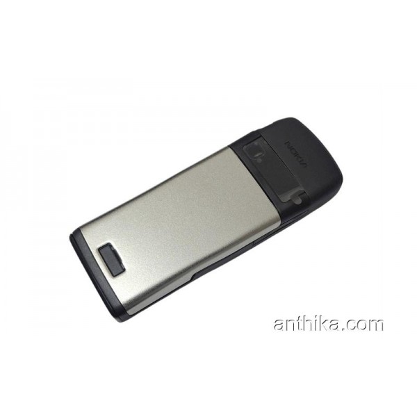 Nokia E50 Kapak Kasa Tuş High Quality Full Housing Silver New