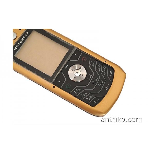 Motorola L6 Kapak Kasa Tuş Full Housing Gold New