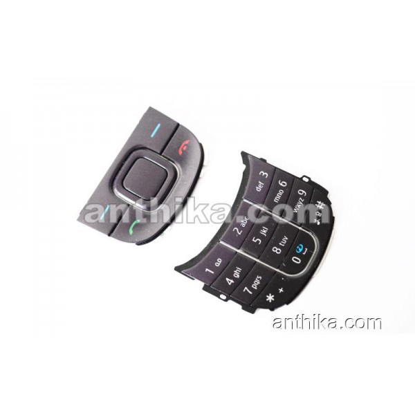 Nokia 3600 Slide Tuş Original Keypad Purple Black...