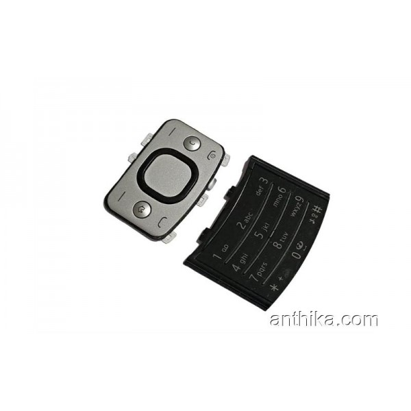 Nokia 6700 Slide Tuş Orjinal Numeric Keypad Silve...