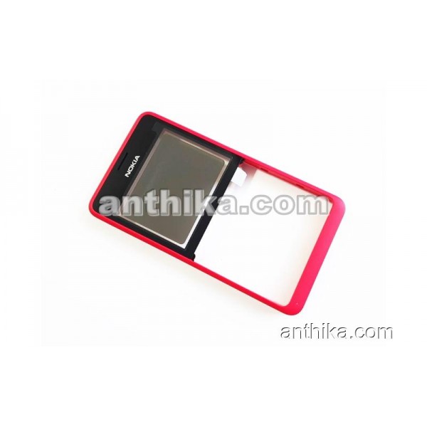 Nokia 210 Asha Kapak Original Front Cover Pink New