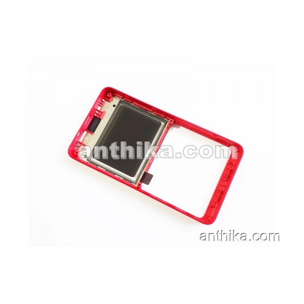 Nokia 210 Asha Kapak Original Front Cover Pink New