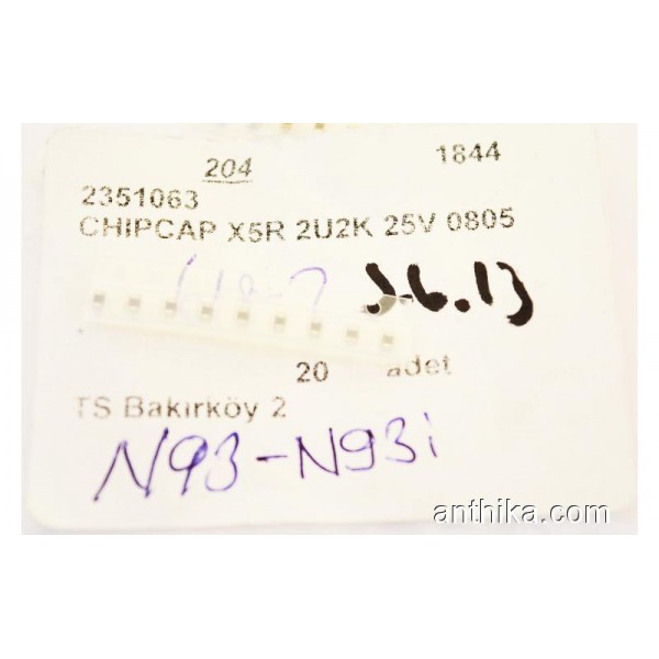 Nokia N93 N93i N95 Chipcap X5R 2UK 25V 0805 New 23...