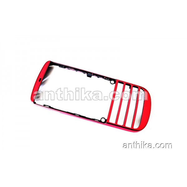 Nokia 300 Asha Kapak Original Front Cover Red New