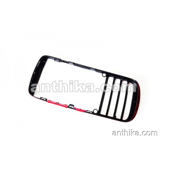 Nokia 300 Asha Kapak Original Front Cover Red New