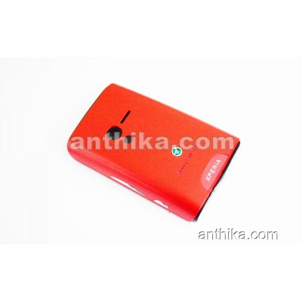 Sony Xperia X10 Mini U20 Kapak Tuş Original Front-Battery Cover Red Black