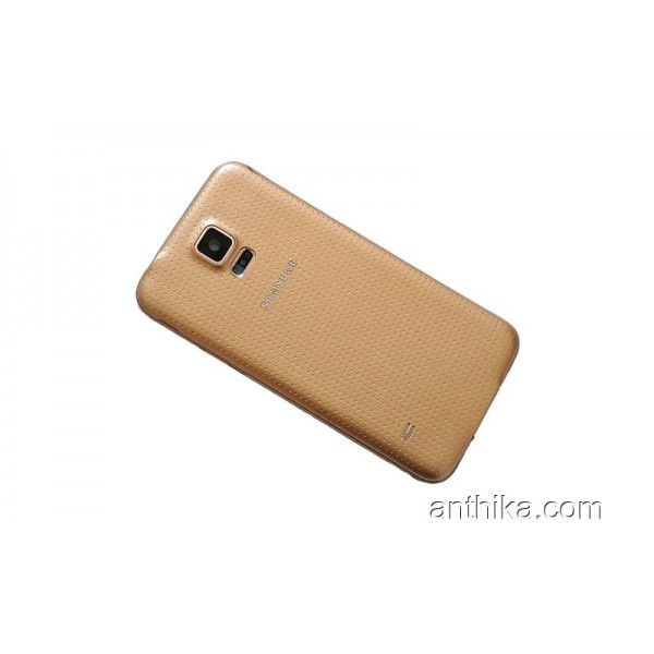 Samsung Galaxy S5 G900s Kasa Kapak Gold