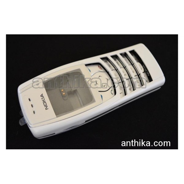Nokia 6610 Kapak Kasa Tuş Original Full Housing White New