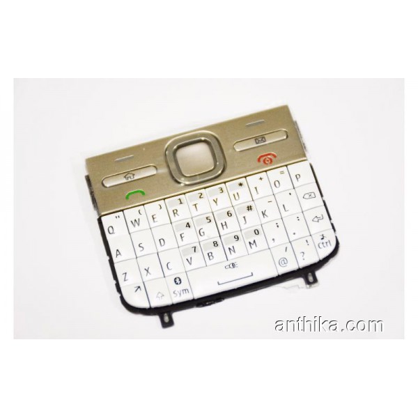 Nokia E5-00 Tuş Orjinal Keypad White New