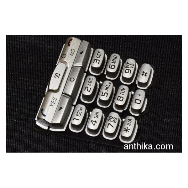 Sony Ericsson T600 T600i Tuş Orjinal Keypad Silve...