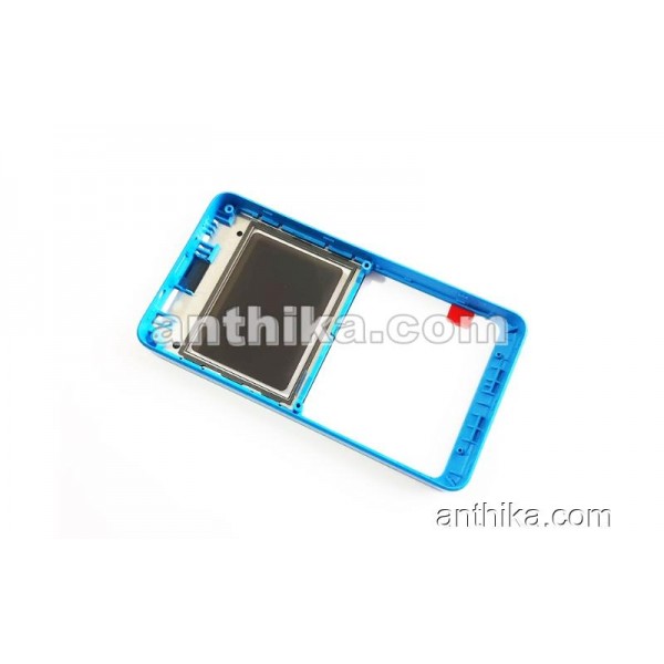 Nokia 210 Asha Kapak Original Front Cover Blue New