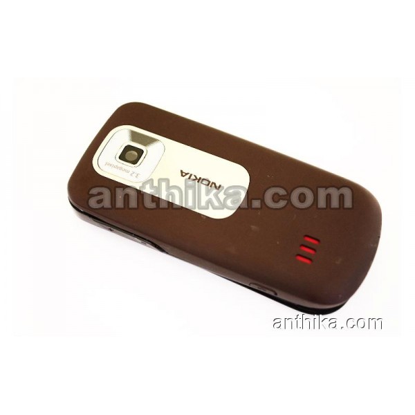 Nokia 3600 Slide Kapak Original Front Battery Cover Black Rose New