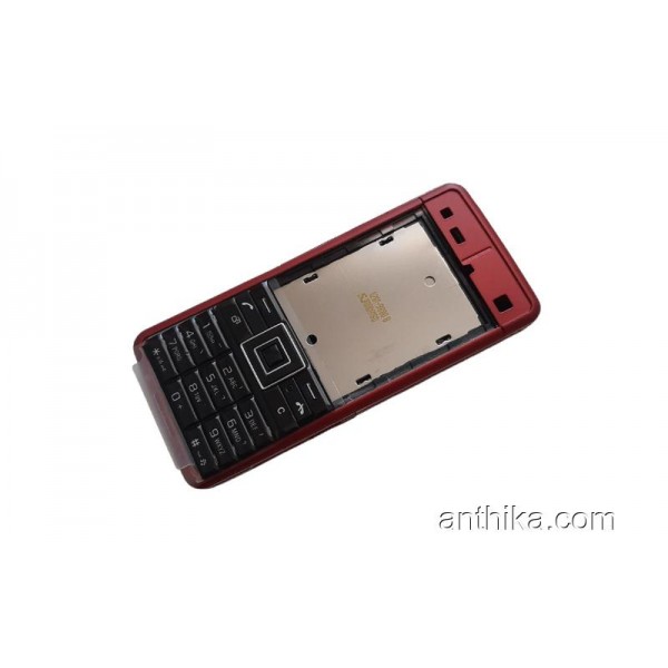 Sony Ericsson c902 Kapak Kasa Tuş Original Full Housing Red New