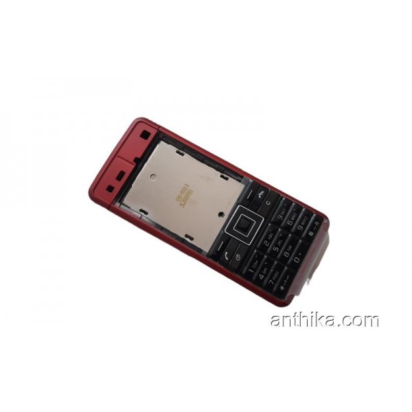 Sony Ericsson c902 Kapak Kasa Tuş Original Full Housing Red New