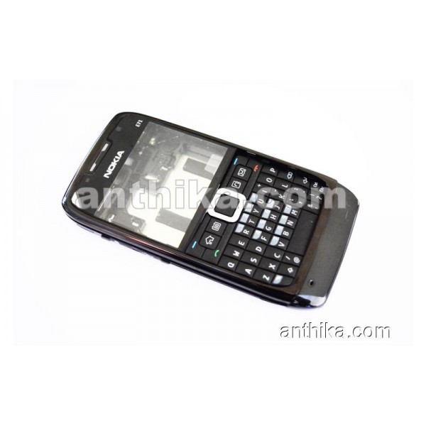 Nokia E71 Kapak Kasa Tuş Original Full Housing Bl...