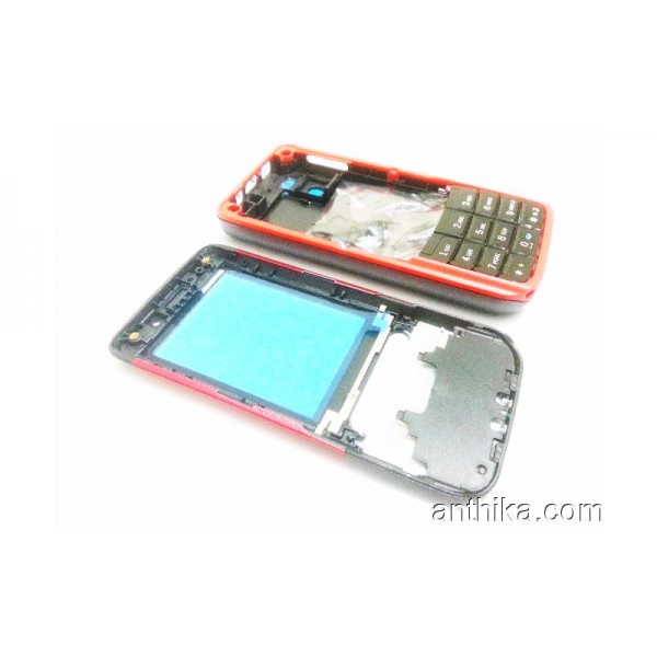 Nokia 5610 Kapak Kasa Tuş Orjinal Kalitesinde Full Kasa Black Red