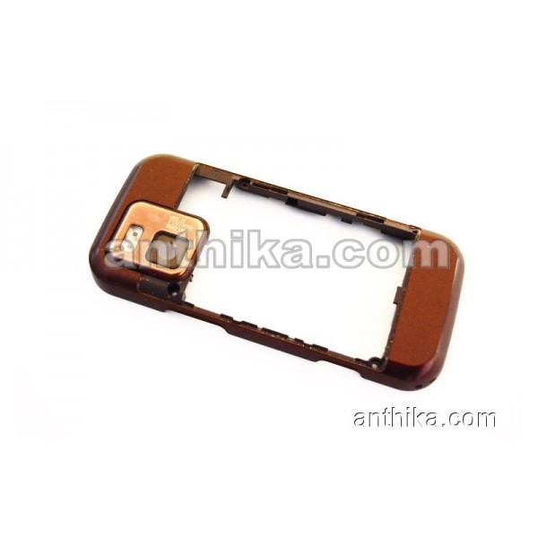 Nokia N97 Mini Kasa Original Middle Cover Brown Us...