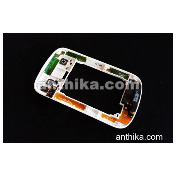 Blackberry 9000 Bold Kasa Anten Buzzer Soket Original Middle Cover White