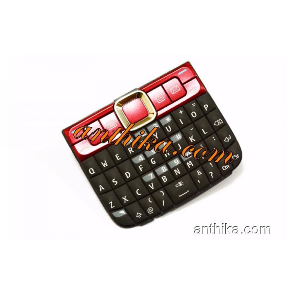 Nokia E63 Tuş Orjinal Keypad Black Red New