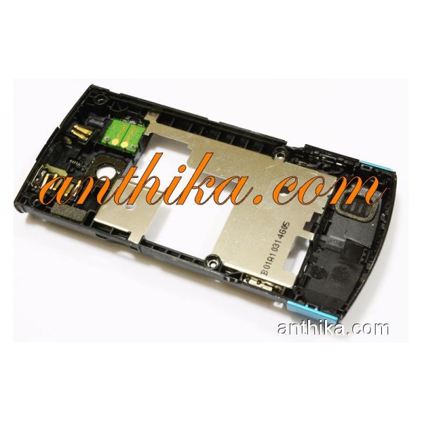Nokia 6700 Slide Kasa Orjinal Middle Cover Frame Blue Used