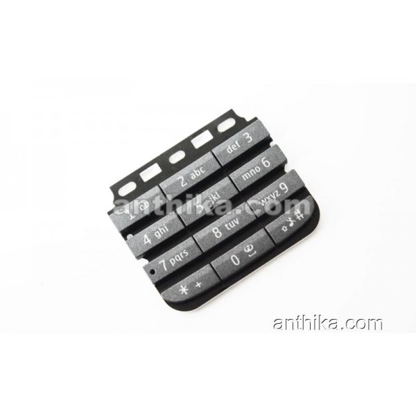 Nokia 300 Asha Tuş Original Numeric Keypad Dark G...