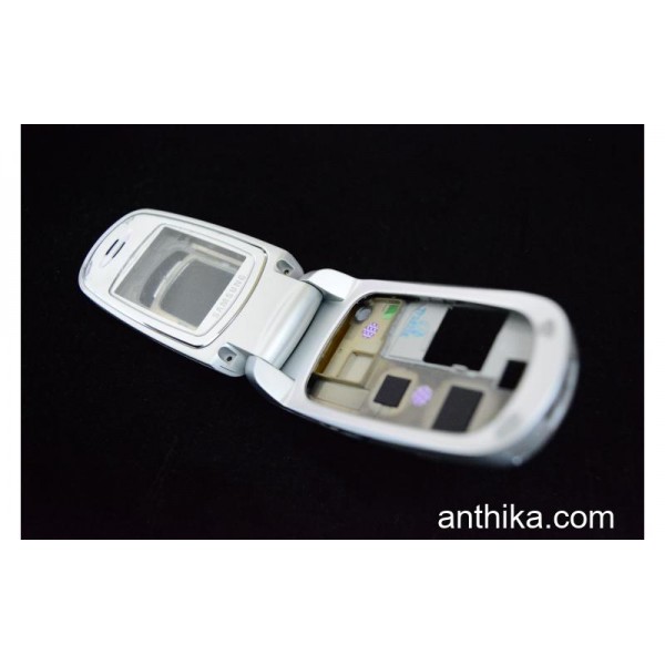 Samsung E730 Kapak Kasa Tuş Original Housing Silver New