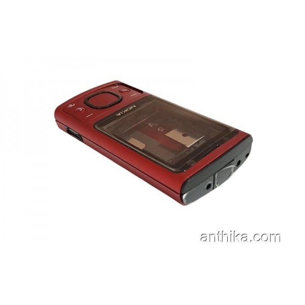 Nokia 6700 Slide Kapak Kasa Tuş Original Housing Red New Condition