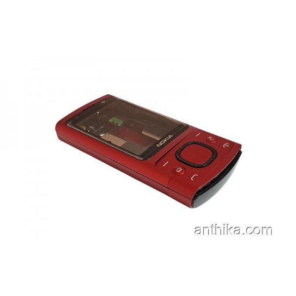 Nokia 6700 Slide Kapak Kasa Tuş Original Housing Red New Condition
