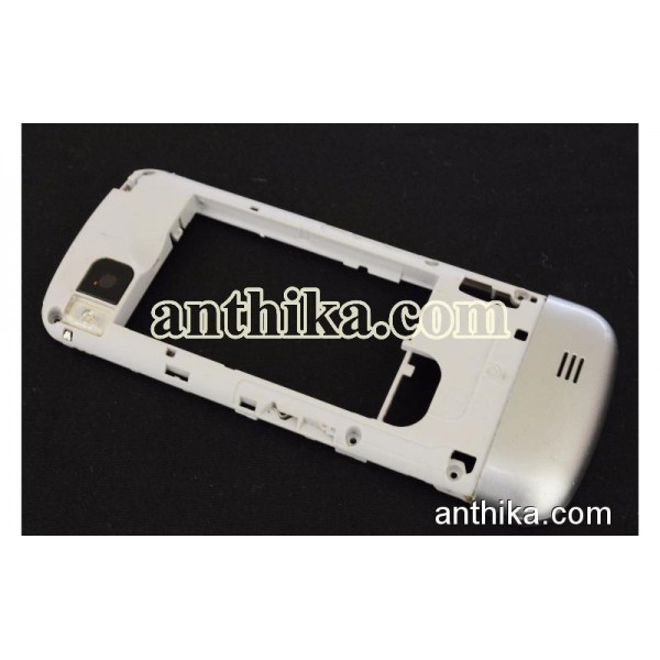 Nokia C3-01 Kasa Orjinal Middle Cover Frame Silver...