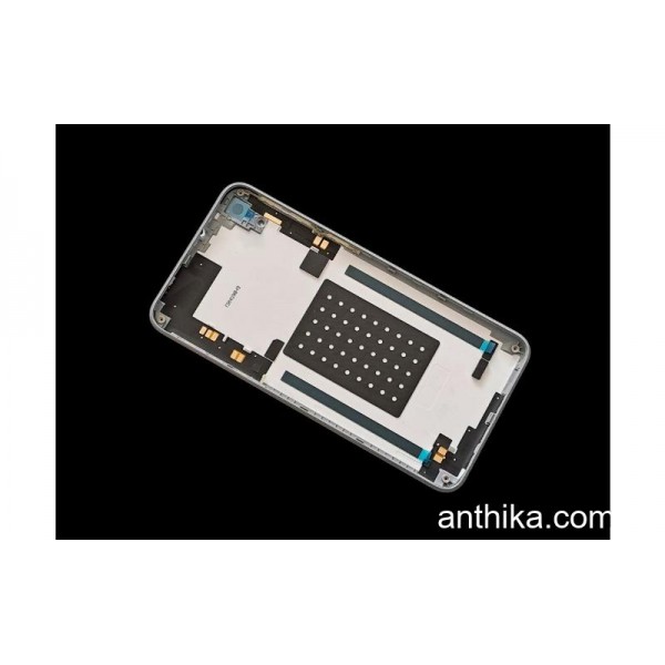 HTC Desire 820 Kapak Kasa Original Middle Cover White Gray New