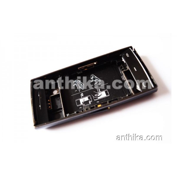Nokia X6 X6-00 Kapak Kasa Tuş Original Full Housing Black Used-1