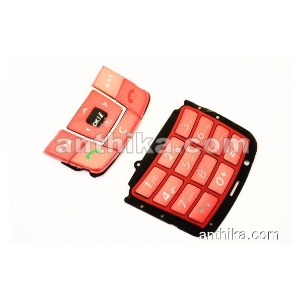 Samsung E250 Tuş Orjinal Kalitesinde Keypad Red