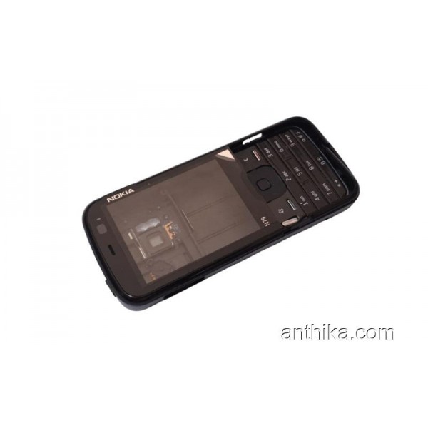 Nokia N79 Kapak Kasa Tuş Full Set Siyah Deforme
