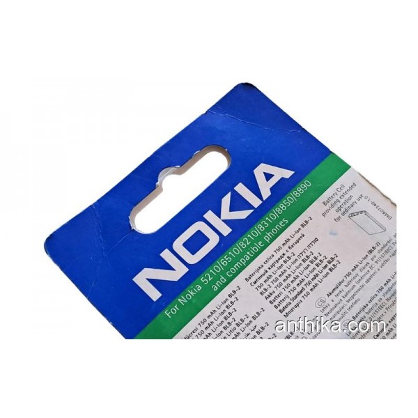 Nokia BLB-2 Batarya Pil Original 5210 6510 8210 8310 8850 8890 Battery