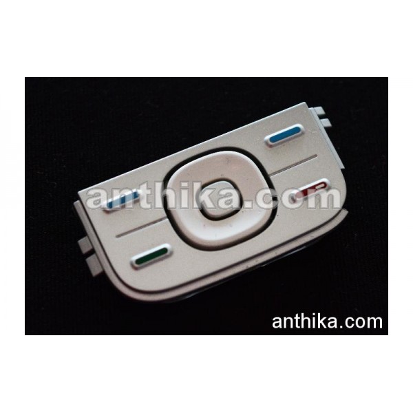Nokia 5200 5300 Tuş Original Menu Keypad Silver N...